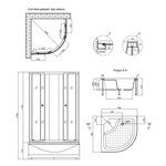 Душевая кабина Kroner KRP Harz - C.Т.G. 90x90 см, фото , изображение 2 | SNABZHENIE.com.ua