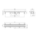 Трап лінійний Kroner KRP Harz S70 секція, фото , зображення 2 | SNABZHENIE.com.ua