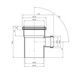 Тройник для внутрішньої каналізації Baux 110х50/90°, фото , зображення 2 | SNABZHENIE.com.ua