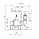 Дренажный насос Pumpman GS750, 750 Вт, макс. 10 м, 12,9 куб.м, фото , изображение 2 | SNABZHENIE.com.ua