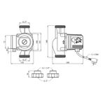 Насос циркуляційний фланцевий Pumpman GRS32/80/180 Нmax 8 м Qmax 12 куб.м 225 Вт, фото , зображення 2 | SNABZHENIE.com.ua