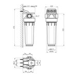 Фильтр-колба Atlas Filltri DP 10 Mono 1 OT TS Комплектный корпус, фото , изображение 2 | SNABZHENIE.com.ua