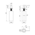 Дозатор для миючого засобу Kroner KRP Spender - C008, фото , зображення 2 | SNABZHENIE.com.ua