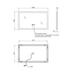 Зеркало Kroner KRP Spiegel HR3 с LED и антизапотеванием 10060, фото , изображение 2 | SNABZHENIE.com.ua