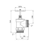 Вентиль запорний кутовий LexLine 2 НН PN16 латунний УК1128-В, фото , зображення 2 | SNABZHENIE.com.ua