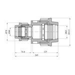 Муфта редукційна ПЕ STR 63х40 мм, фото , зображення 2 | SNABZHENIE.com.ua