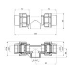 Тройник ПЕ STR 25х3/4х25 РВ, фото , зображення 2 | SNABZHENIE.com.ua
