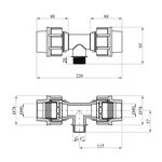 Тройник ПЕ STR 40х1х40 РН, фото , зображення 2 | SNABZHENIE.com.ua