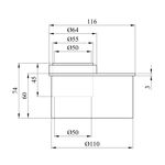 Редукция для внутренней канализации Baux 110х50 короткая, фото , изображение 2 | SNABZHENIE.com.ua