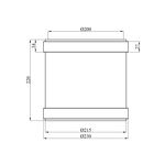 Муфта для наружной канализации Rozma 200 мм, фото , зображення 2 | SNABZHENIE.com.ua