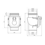 Обратный клапан для наружной канализации Rozma 110 мм, фото , изображение 2 | SNABZHENIE.com.ua