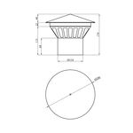 Грибок для наружной канализации Rozma 110 мм, фото , изображение 2 | SNABZHENIE.com.ua