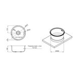 Кухонна мийка Kroner KRP Satin - 430 (0,8 мм), фото , зображення 2 | SNABZHENIE.com.ua