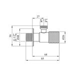Кран приборный Kroner KRP Edelstahl 1/2" НН, классический, фото , изображение 2 | SNABZHENIE.com.ua