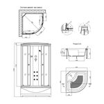 Душевой бокс Kroner KRP Armada 90x90 см, фото , изображение 2 | SNABZHENIE.com.ua