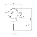 Кріплення каналізаційне Український легіон 50 мм, фото , зображення 2 | SNABZHENIE.com.ua