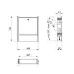 Шкаф коллекторный Украинский легион на 6 выходов 440х580х110 мм, фото , изображение 2 | SNABZHENIE.com.ua