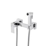 Набор гигиенического душа со смесителем Kroner KRP Edelstahl Kubus, фото , изображение 3 | SNABZHENIE.com.ua