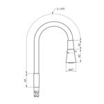 Излив для змішувача гнучкий Kroner KRP - C803BLK, фото , зображення 2 | SNABZHENIE.com.ua
