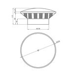Грибок для наружной канализации Rozma 160 мм, фото , изображение 2 | SNABZHENIE.com.ua