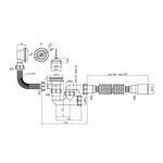 Сифон для ванни Kroner KRP - BS03 1 1/2х40/50 мм з переливом і ревізією, фото , зображення 2 | SNABZHENIE.com.ua