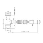 Сифон кухонный Kroner KRP - TW01 1 1/2 х40х50, фото , изображение 2 | SNABZHENIE.com.ua