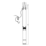 Насос глибинний центробіжний багатоступеневий Pumpman 3.5КСЕМ3-12-0,75 кВт Hmax 66 м Qmax 5,4 куб.м 750 Вт, фото , зображення 2 | SNABZHENIE.com.ua