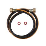 Шланг газовый Nikiforov 1/2" ВВ 100 см с латунными гайками ПВХ черный, фото  | SNABZHENIE.com.ua