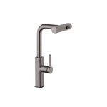 Смеситель кухонный Kroner KRP Edelstahl с выдвижным изливом, фото  | SNABZHENIE.com.ua