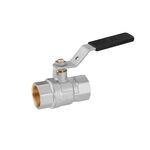 Шаровой кран WaGa 1 ВВ PN40 с никелевой ручкой, фото  | SNABZHENIE.com.ua