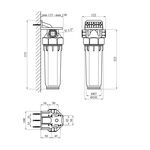 Фильтр магистральный Baux 1/2 в сборе, фото , изображение 2 | SNABZHENIE.com.ua