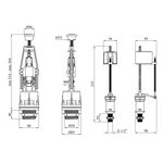 Комплект для унитаза Agua KIT41 с нижней подводкой 1/2, фото , изображение 2 | SNABZHENIE.com.ua