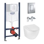 Комплект 4 в 1: Инсталяция GROHE Rapid SL + Унитаз безободковый Kroner Harz, фото  | SNABZHENIE.com.ua