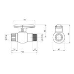 Кран ПЭ SantehPlast 1/2" ВН, фото , зображення 2 | SNABZHENIE.com.ua