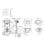 Комплект 4 в 1: Инсталляция Grohe + Унитаз Kroner безободковый RIMLESS, фото , изображение 2 | SNABZHENIE.com.ua