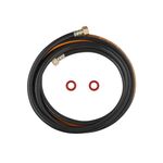 Шланг газовый Nikiforov 1/2" ВВ 300 см с латунными гайками ПВХ черный, фото  | SNABZHENIE.com.ua