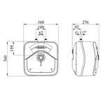 Водонагреватель Ariston Andris Rs 10U/3 с мокрым ТЭНом, фото , изображение 2 | SNABZHENIE.com.ua