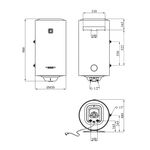 Водонагреватель Ariston PRO1 R 100 VTS с мокрым ТЭНом 1,8 кВт, фото , изображение 2 | SNABZHENIE.com.ua