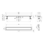 Трап линейный Kroner KRP Eifel F80 Fliese, фото , изображение 2 | SNABZHENIE.com.ua