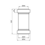 Муфта для внутренней канализации Rozma 40 мм, фото , изображение 2 | SNABZHENIE.com.ua