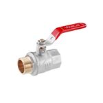 Шаровой кран WaGa 3/4 ВН PN40 никелированный с ручкой, фото  | SNABZHENIE.com.ua