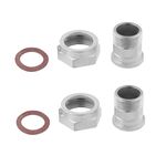 Присоединительный комплект к водяному счетчику LexLine 3/4"х1" никелированный НК1417-Вн , фото  | SNABZHENIE.com.ua