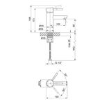 Набор 2 в 1 душевая система Kroner Edelstahl Klassisch-ESG063 + смеситель Edelstahl Klassisch-ESG010, фото , зображення 3 | SNABZHENIE.com.ua