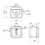 Водонагрівач Kroner Small K10SU1.5 з мокрим ТЕНом, фото , зображення 2 | SNABZHENIE.com.ua