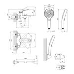 Набор смесителей Kroner Linz-GRN060 + смеситель Linz-GRN010, фото , изображение 3 | SNABZHENIE.com.ua