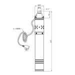 Насос глубинный шнековый Agua 4S QGD2,4-130-0,75 Hmax 130 м Qmax 40 л/мин P 750 Вт со встроенным конденсатором, фото , изображение 2 | SNABZHENIE.com.ua