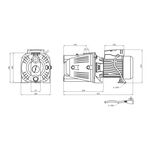Насос поверхностный самовсасывающий Agua JET 100L Нmax 45 м Qmax 52 л/мин P 1100 Вт корпус чугун, фото , зображення 2 | SNABZHENIE.com.ua