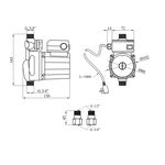 Насос для повышения давления Agua GRS 12/9W, фото , изображение 2 | SNABZHENIE.com.ua