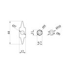 Металлический фиксатор ТЭНов Kroner Runder 0143, фото , изображение 2 | SNABZHENIE.com.ua