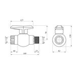 Кран ПЭ SantehPlast 1 1/2" ВН, фото , изображение 2 | SNABZHENIE.com.ua